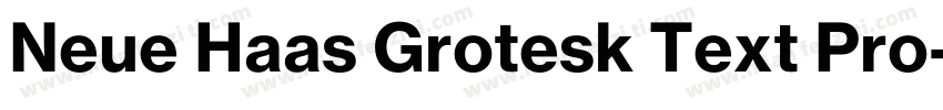 Neue Haas Grotesk Text Pro字体转换
